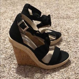 Charles Davis ruffle wedges